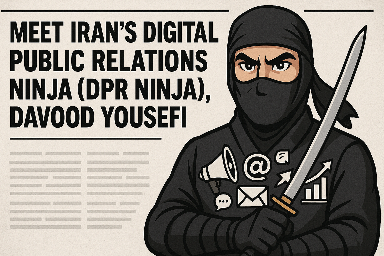 با نینجای روابط عمومی دیجیتال ایران (DPR Ninja)، داود یوسفی آشنا شوید با نینجای روابط عمومی دیجیتال ایران (DPR Ninja)، داود یوسفی آشنا شوید