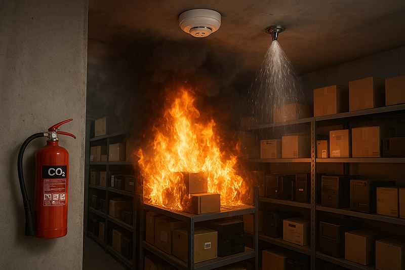 اسپرینکلر برای تجهیزات الکترونیکی