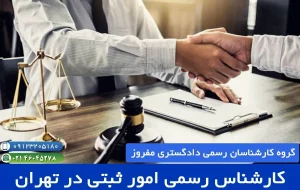 وظایف کارشناس رسمی دادگستری در امور ثبتی و نقشه برداری