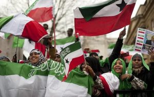 تظاهرات ضد صهیونیستی مردم سومالی لند در  مخالفت با حضور اسرائیل