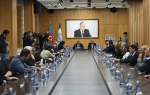 حضور و سخنرانی وزیر امور خارجه در دانشگاه دولتی باکو