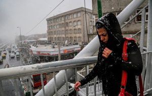 سرمای بی‌سابقه در تهران امروز + عکس
