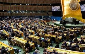 مجمع عمومی سازمان ملل بر حق تعیین سرنوشت مردم فلسطین تأکید کرد