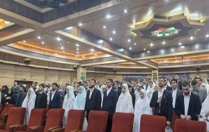 جشن ازدواج ۱۰۰ نفر از دانشجویان دانشگاه افسری امام علی (ع) برگزار شد
