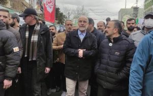 حضور رئیس مجلس شورای اسلامی در راهپیمایی یوم الله ۲۲ بهمن