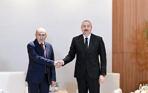 دیدار علیاف با نخست وزیر ارمنستان در ابوظبی دیدار علیاف با نخست وزیر ارمنستان در ابوظبی