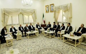 رایزنی رهبران حماس با لاریجانی در دوحه