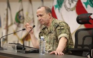 فرمانده ارتش لبنان از زمان بر بودن طرح انحصار سلاح خبر داد