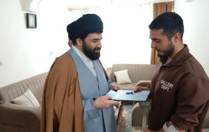 تقدیر از سرباز مجروح در جنگ تحمیلی آمریکایی -صهیونیستی