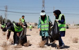 ورودی روستای زمان‌آباد اصفهان از زباله پاکسازی شد