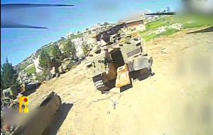 اصابت پهپادهای حزب‌الله به یک پایگاه نظامی و ۲ تانک مرکاوا اسرائیل