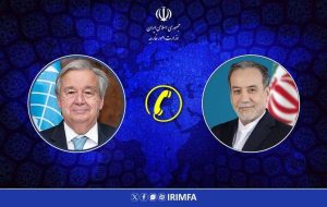 جزئیات گفتوگوی تلفنی وزیر امور خارجه با دبیر کل سازمان ملل متحد جزئیات گفتوگوی تلفنی وزیر امور خارجه با دبیر کل سازمان ملل متحد