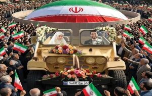 حضور ۱۱۰ زوج «جان‌فدا» با خودروهای نظامی در پایتخت