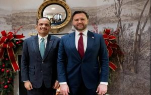 دیدار معاون ترامپ و وزیر خارجه قطر در کاخ سفید با محوریت ایران