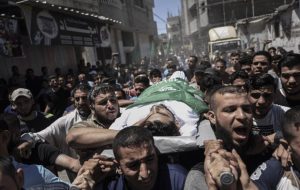 شهادت چند فلسطینی درحملات گسترده صهیونیستها به نوار غزه