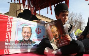 مراسم بزرگداشت شهید سلیمانی در مسجد پیامبر اعظم(ص) برگزار شد 