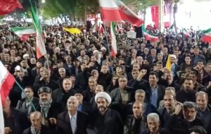میدان داری مردم میاندوآب در هفتاد و نهمین اجتماع شبانه