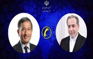 گفتگوی تلفنی وزیر امور خارجه ایران و سنگاپور