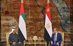 استقبال سران امارات و مصر از بازگشایی تنگه هرمز استقبال سران امارات و مصر از بازگشایی تنگه هرمز