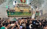 پیکر آیت‌الله محمد اسحاق فیاض در کاظمین و کربلا تشییع شد